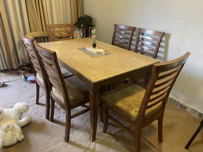 Dining table 6 chairs