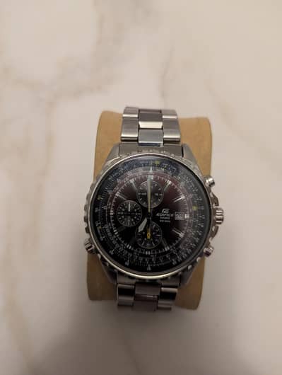 Casio Men s EF527D-1AV Edifice Stainless Steel Multi-Function Watch