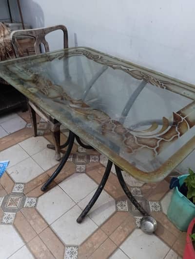 only dinning table and center table