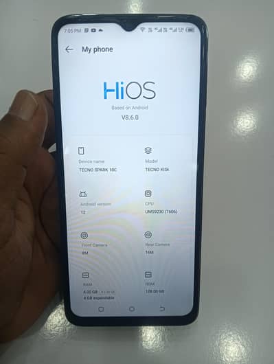 Tecno Spark 10C 1st hand use fingerprint not working. . . .
