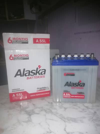 1 week used only newly purchased Alaska lead acid battery 12v 32Ah