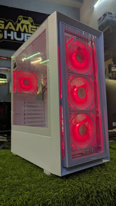 Sonic C05 White Gaming Case with 4 ARGB Infinity Fans