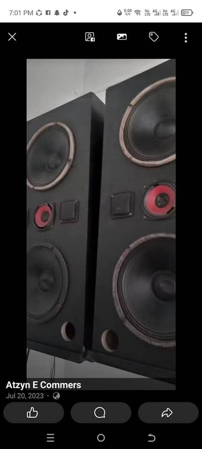 Speakers Set For Sell With Kenwood amplifier