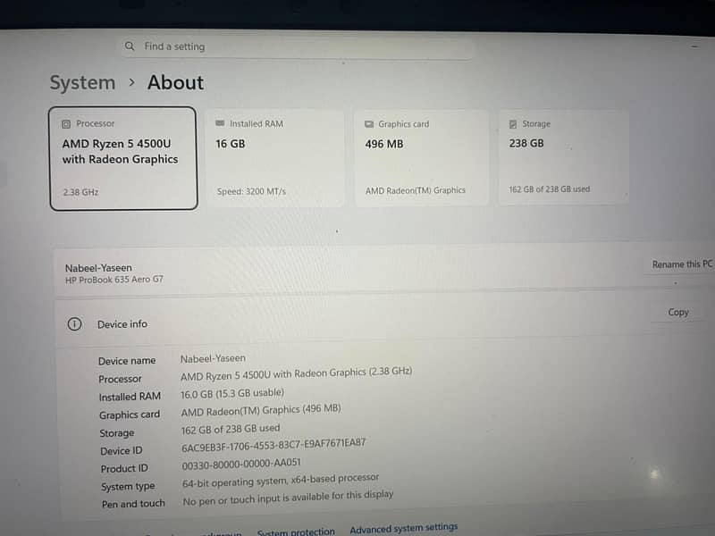 HP pro book 4