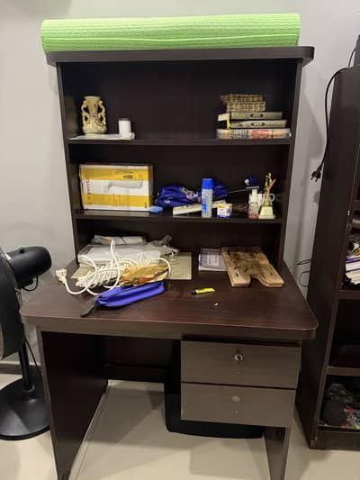 Bookshelf and study table