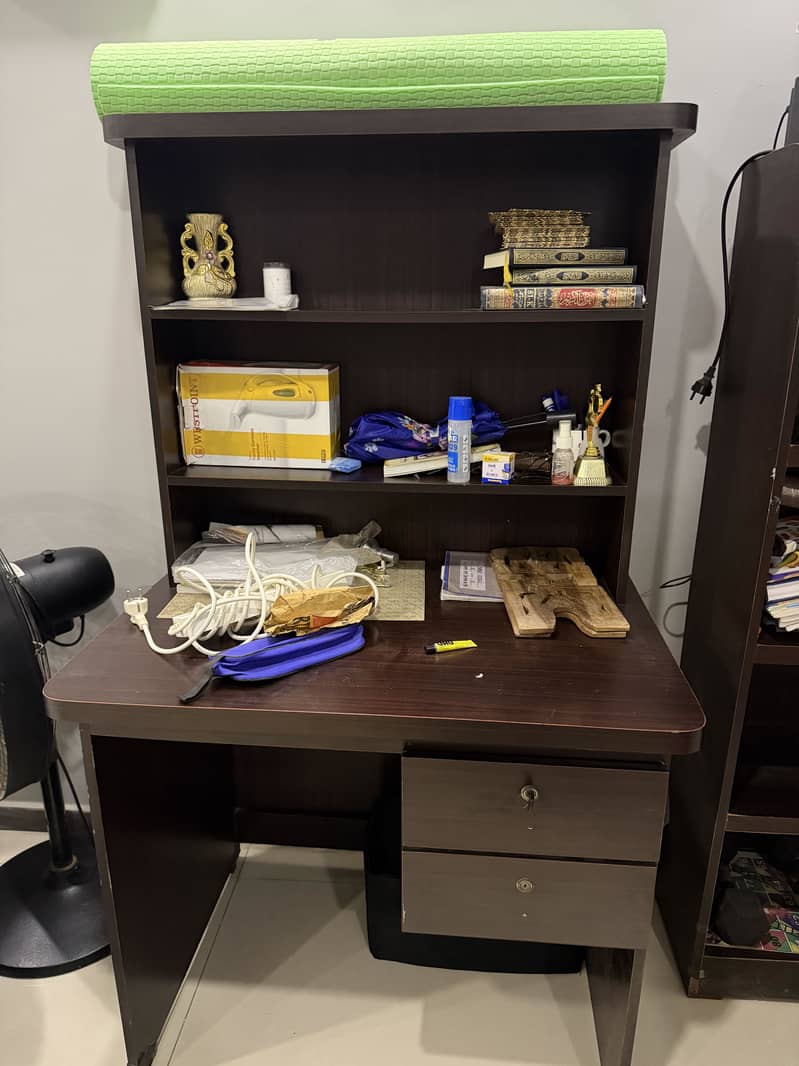 Bookshelf and study table 0