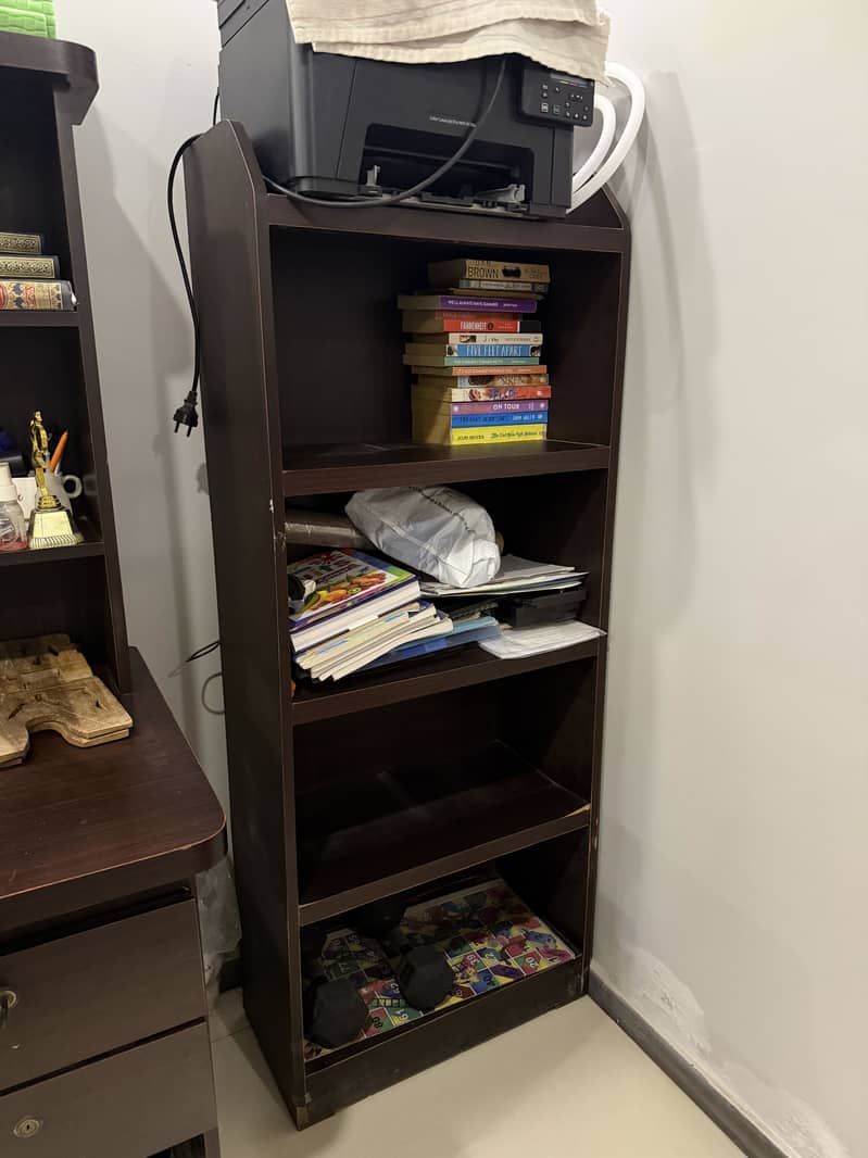 Bookshelf and study table 1