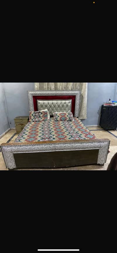 King size bed front and back side for sale