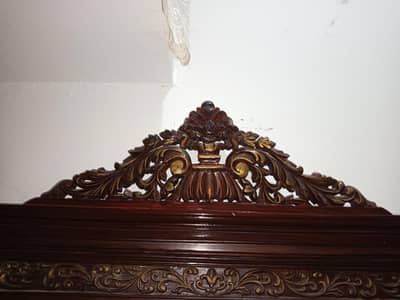 pure wooden chanyoti full size dressing table and side tables