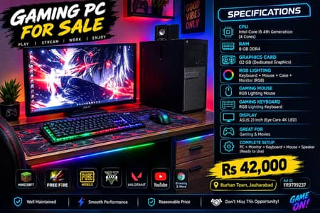 Gaming Computer For sale
