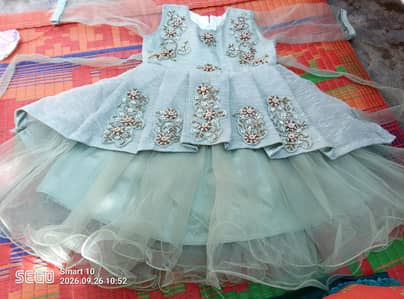 baby girl frock net fabric