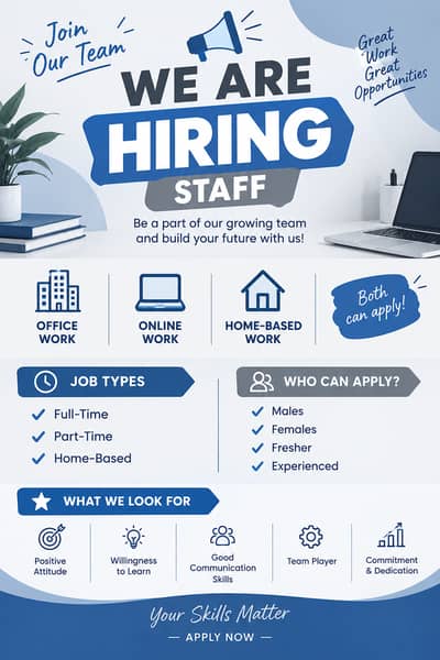 Hiring on urgent bases