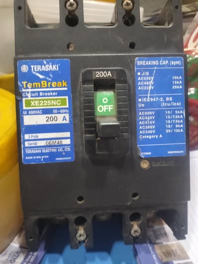 terasaki breaker 200 amp orignal