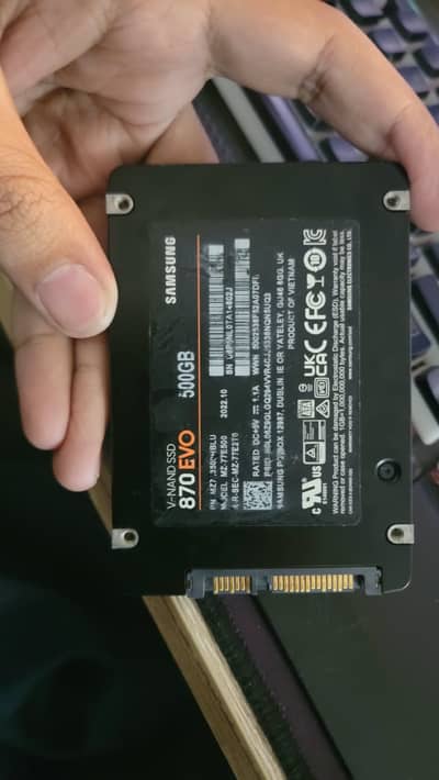 870 EVO SATA 2.5” SSD 500GB