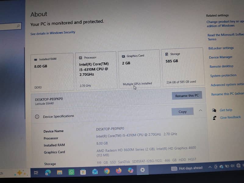 Dell latitude E6440 2