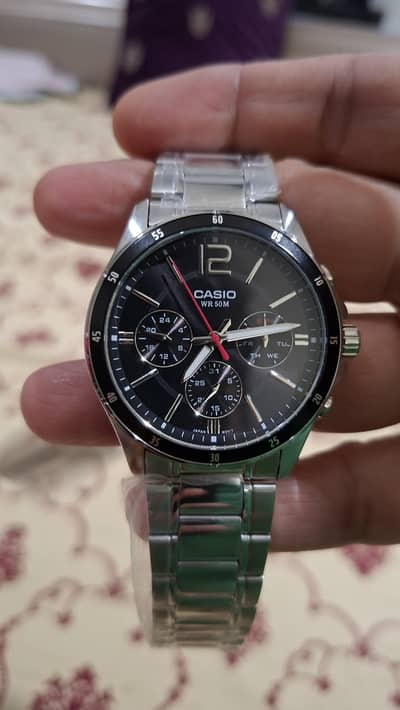 Casio MTP-1374D-1A Metal Band Men's Watch