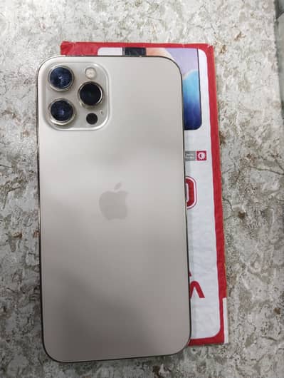 I phone 12 pro max 256gb with box cable
