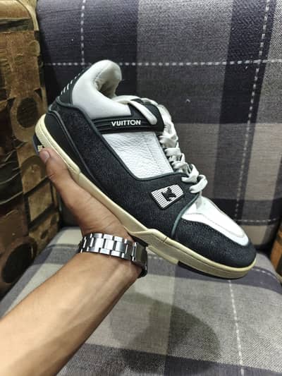 Lv Black denim trainers orignal