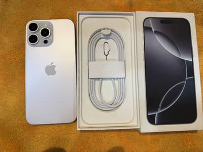 Apple iPhone 16 Pro Max, 256 Gb , White colour , Non pta