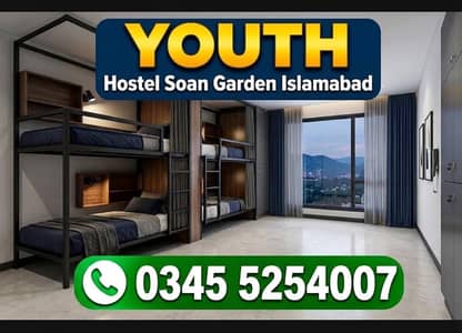 Youth Boys Hostel Soan Garden Furnished Rooms with 2 Time Mess nd WiFi