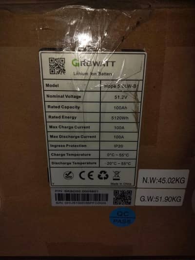 lithium battery 5kw brand new