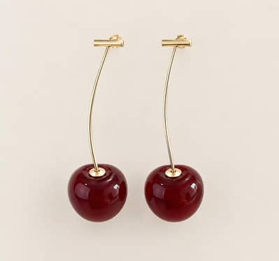 Trending Cherry stalk earrings