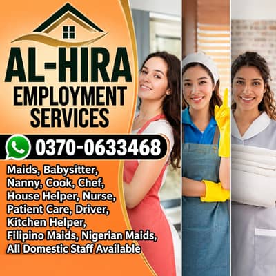 Maid / House Maids / cook / chef / Baby Sitter Filipino maid available