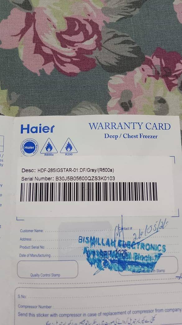 haier deepfreezer 1