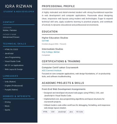 Iqra web developer