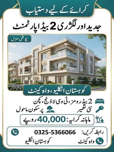 Apartment for Rent in Kohistan Enclave Wah Cantt