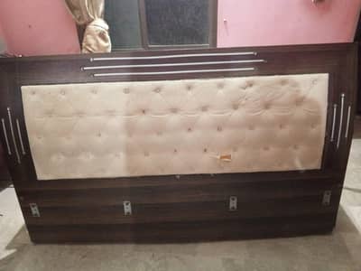 double bed and 3 door cupboard