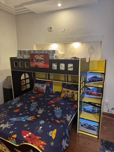 kids bed full size with bunk bed