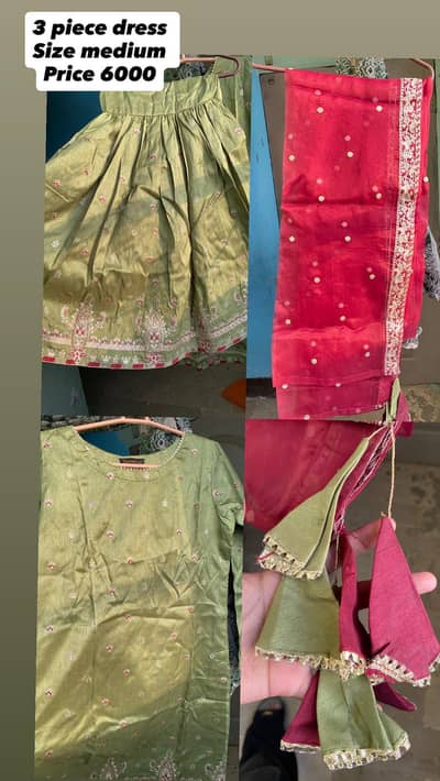 3 piece dress urgent sale only 4500