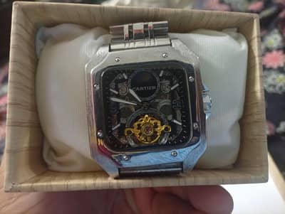Cartier Santos Skeleton Style Automatic / Mechanical Men's Watch