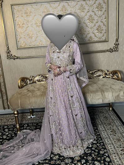 Bridal maxi with tail dupata