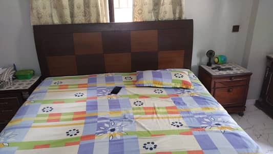 King Size Bed with Diamond Durafoam Spring Mattress – Slightly Used