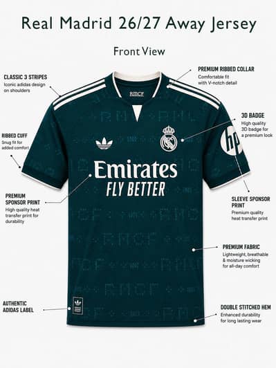 REAL MADRID (Away) jersey