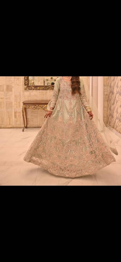 Elegant Mint Green Reception Dress for Sale