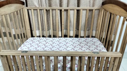 Al-fateh baby cot + Al-khair foam mattress