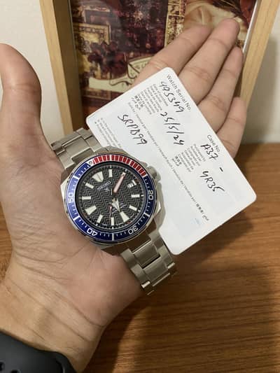 Seiko Prospex Men's Black Watch - SRPB99