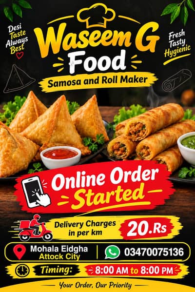 Waseem G Food samosa and roll maker