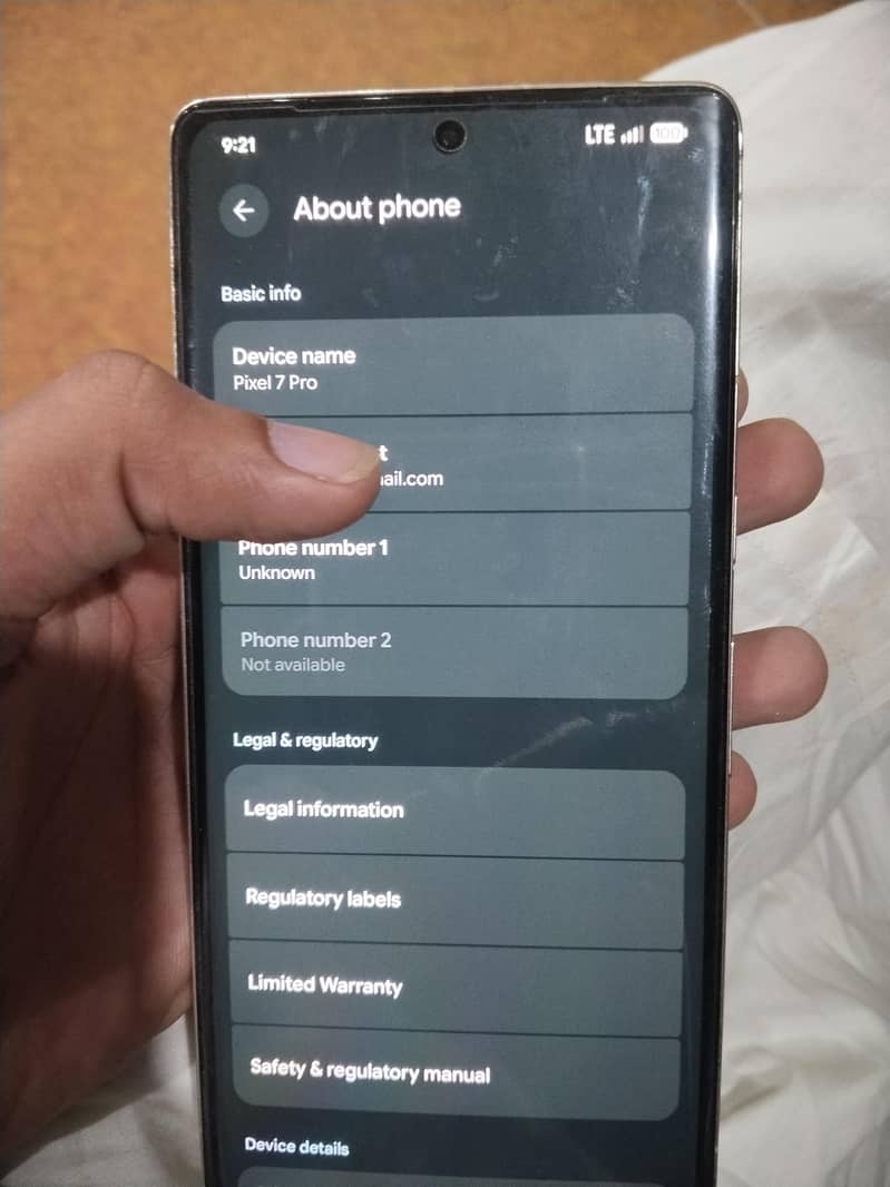 Google Pixel 7 Pro 7