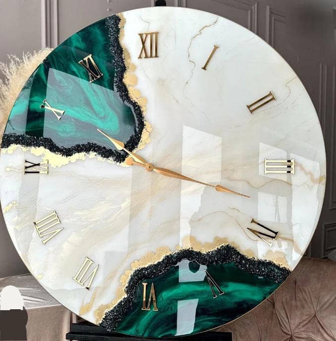 Resin clock ⏰ 0