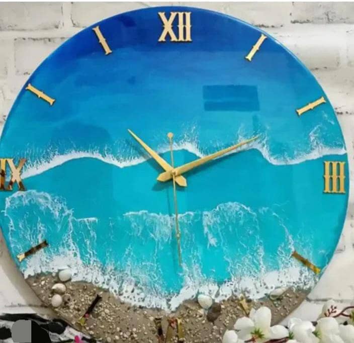 Resin clock ⏰ 1