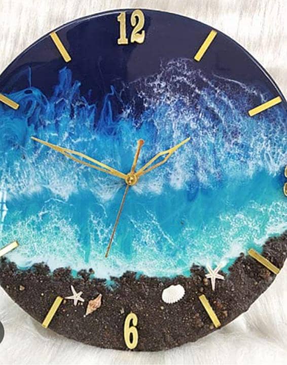 Resin clock ⏰ 3