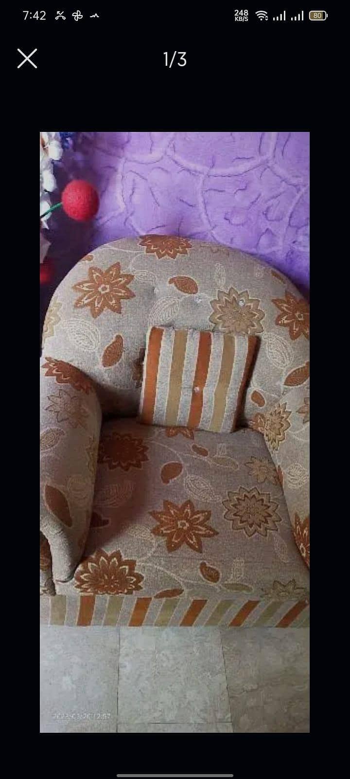 Almost new sofa set 2