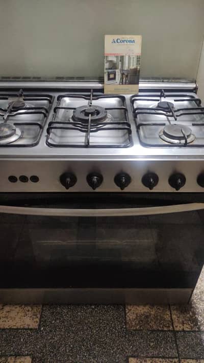 LPG converted CORONA Cooking range 5 burners