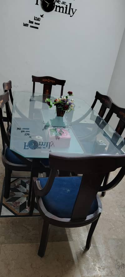 Wooden dining table