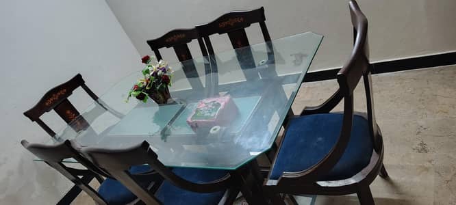 Wooden dining table