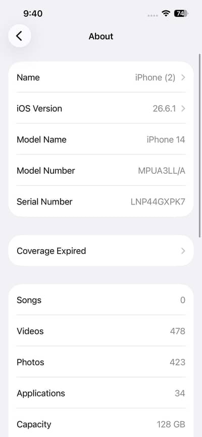 Apple iPhone 14